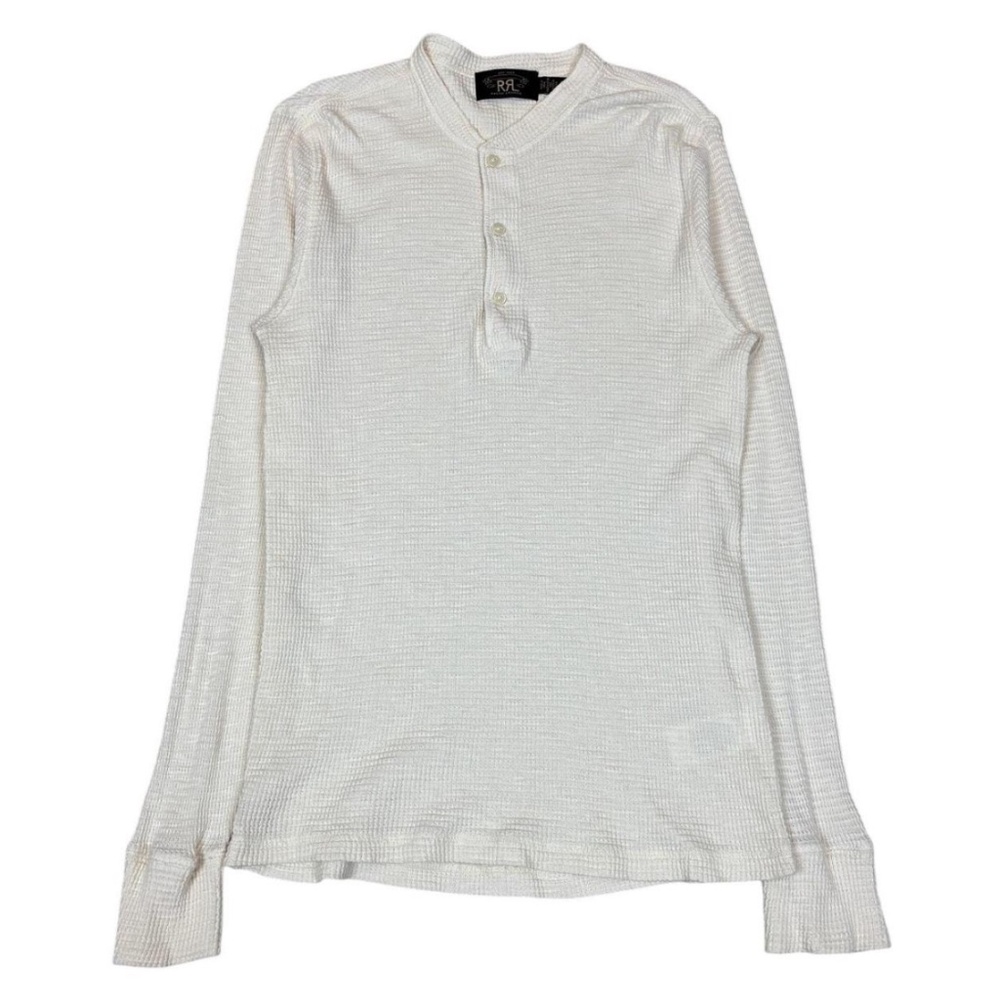 RRL Double RL Ralph Lauren Thermal Waffle Knit Henley Size S